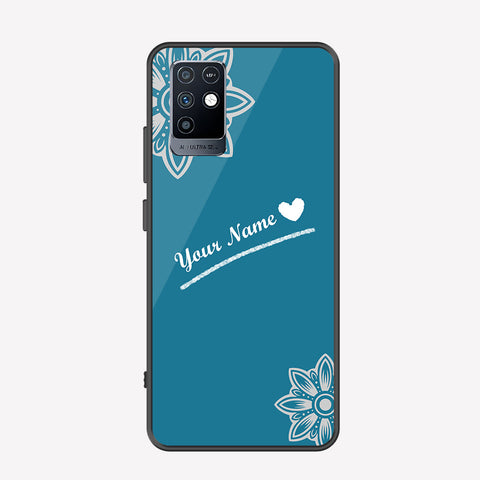 Infinix Note 10 Cover - Personalized Name Series - Premium Printed Metal soft Bumper shock Proof Case