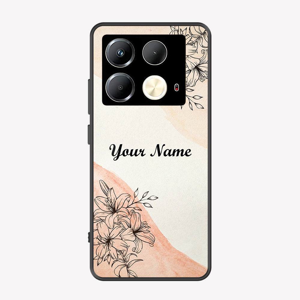 Infinix Note 40 Pro Plus Cover - Personalized Name Series - Premium Printed Metal soft Bumper shock Proof Case