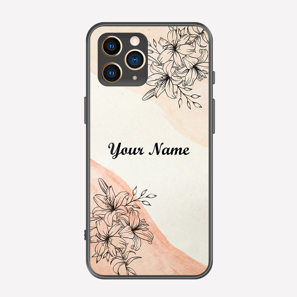iPhone 11 Pro Cover - Personalized Name Series - Premium Printed Metal soft Bumper shock Proof Case