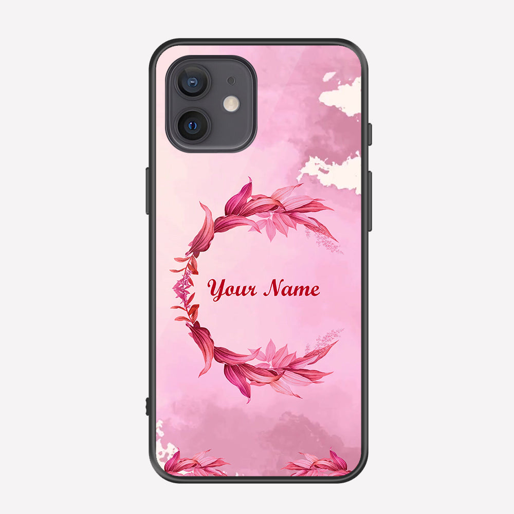 iPhone 12 Mini Cover - Personalized Name Series - Premium Printed Metal soft Bumper shock Proof Case