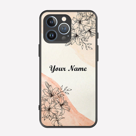 iPhone 13 Pro Max Cover - Personalized Name Series - Premium Printed Metal soft Bumper shock Proof Case