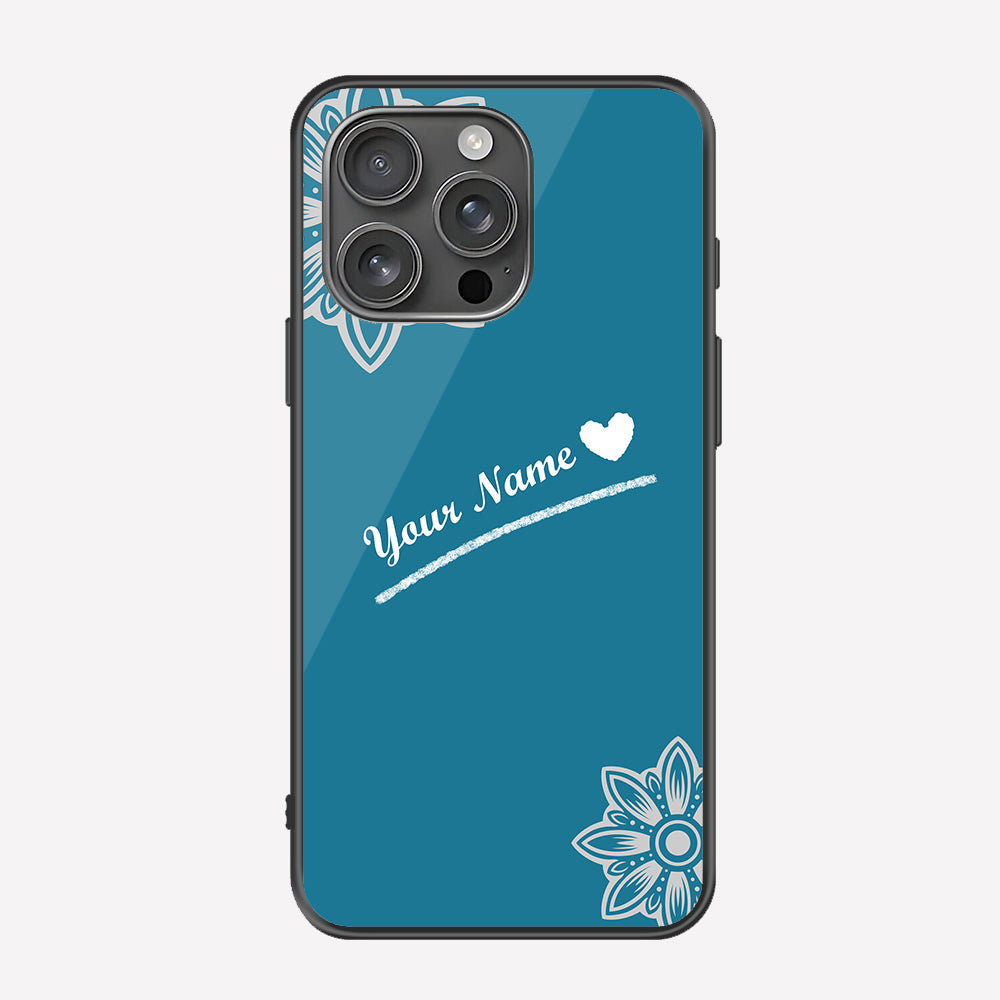 iPhone 15 Pro Cover - Personalized Name Series - Premium Printed Metal soft Bumper shock Proof Case