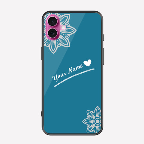 iPhone 16 Cover - Personalized Name Series - Premium Printed Metal soft Bumper shock Proof Case