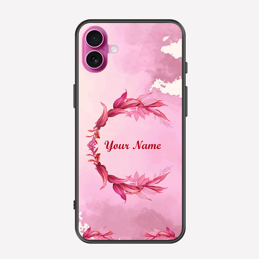 iPhone 16 Plus Cover - Personalized Name Series - Premium Printed Metal soft Bumper shock Proof Case
