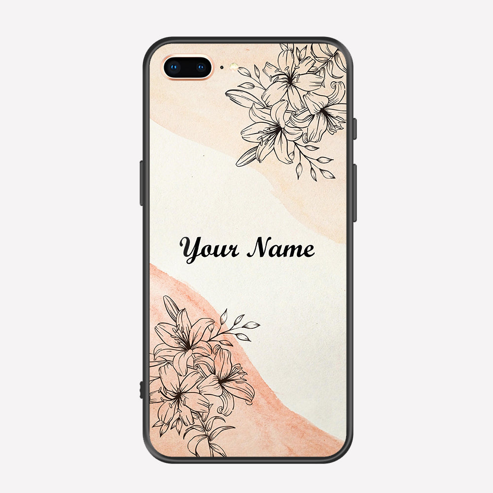 iPhone 8 Plus / 7 Plus Cover - Personalized Name Series - Premium Printed Metal soft Bumper shock Proof Case