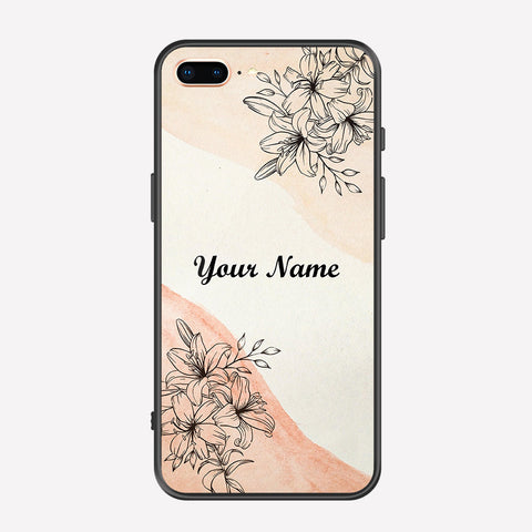 iPhone 8 Plus / 7 Plus Cover - Personalized Name Series - Premium Printed Metal soft Bumper shock Proof Case