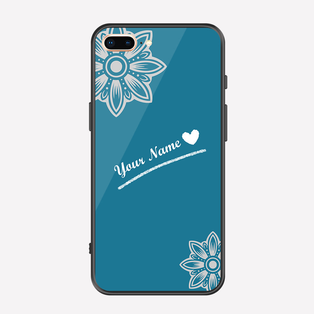 iPhone 8 Plus / 7 Plus Cover - Personalized Name Series - Premium Printed Metal soft Bumper shock Proof Case