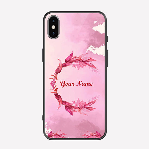iPhone XS / X Cover - Personalized Name Series - Premium Printed Metal soft Bumper shock Proof Case