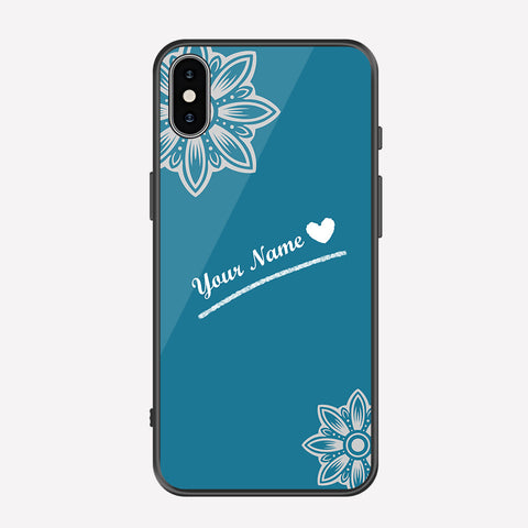 iPhone XS Max Cover - Personalized Name Series - Premium Printed Metal soft Bumper shock Proof Case