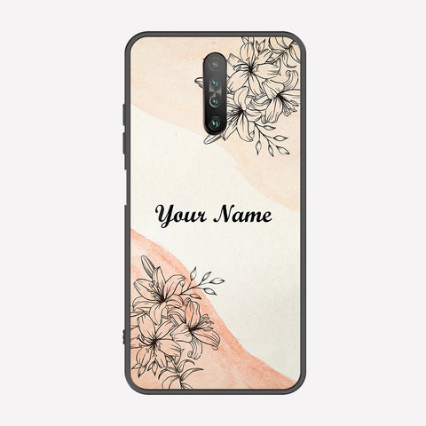 Xiaomi Redmi K30 Cover - Personalized Name Series - Premium Printed Metal soft Bumper shock Proof Case