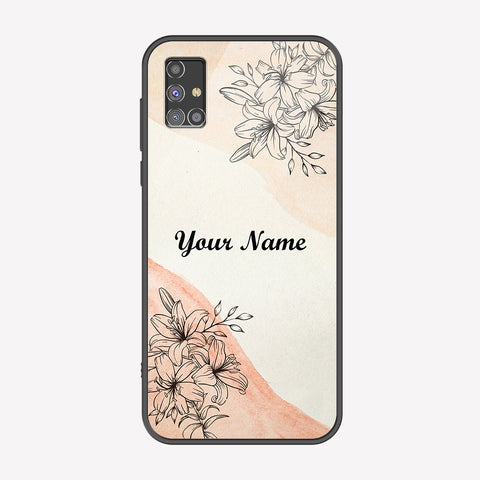 Samsung Galaxy M31s Cover - Personalized Name Series - Premium Printed Metal soft Bumper shock Proof Case