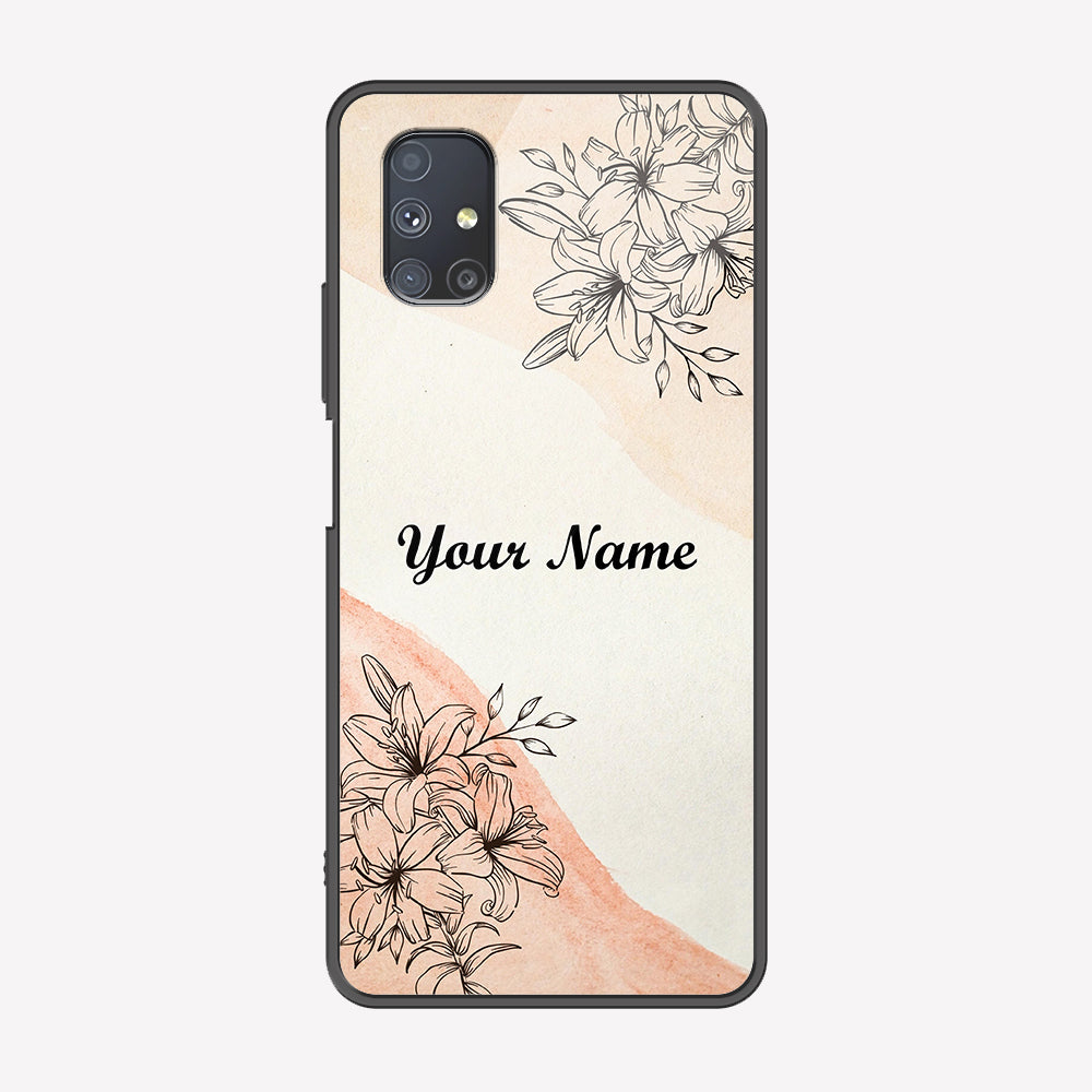 Samsung Galaxy M51 Cover - Personalized Name Series - Premium Printed Metal soft Bumper shock Proof Case