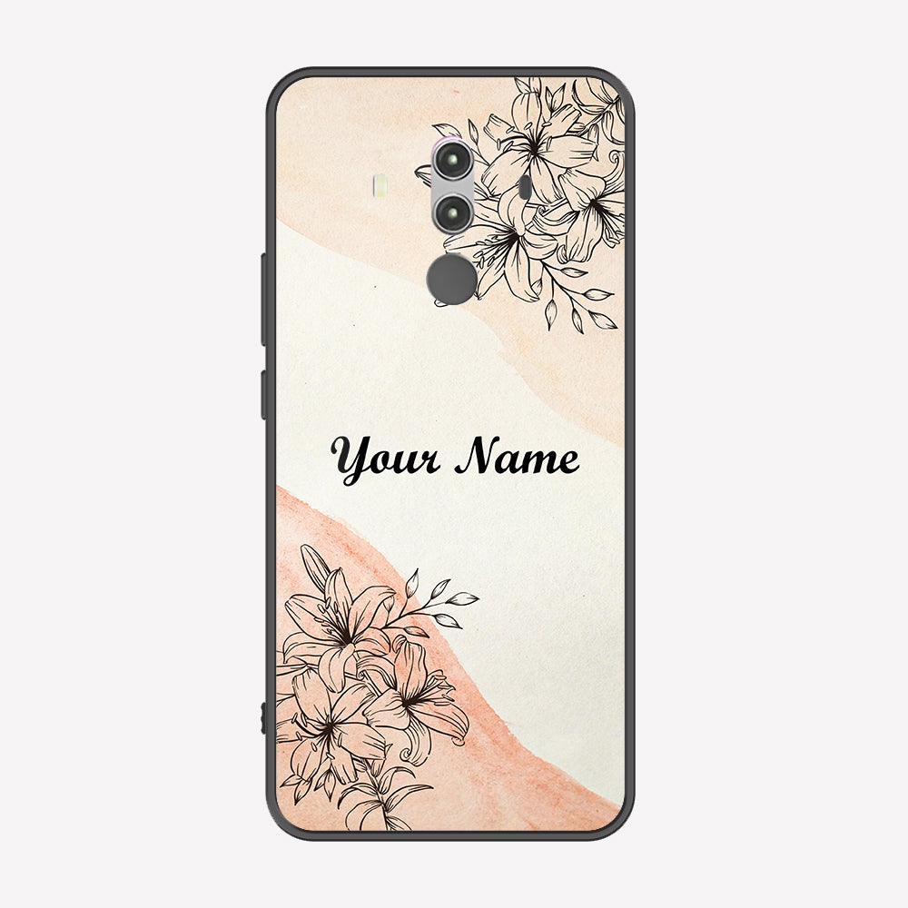 Huawei Mate 10 Pro Cover - Personalized Name Series - Premium Printed Metal soft Bumper shock Proof Case