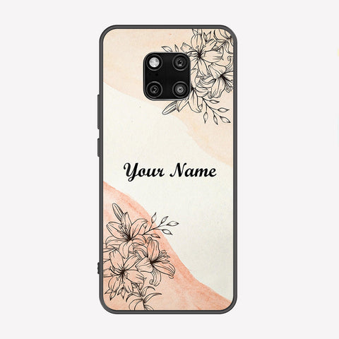 Huawei Mate 20 Pro Cover - Personalized Name Series - Premium Printed Metal soft Bumper shock Proof Case