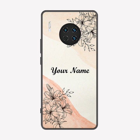 Huawei Mate 30 Cover - Personalized Name Series - Premium Printed Metal soft Bumper shock Proof Case