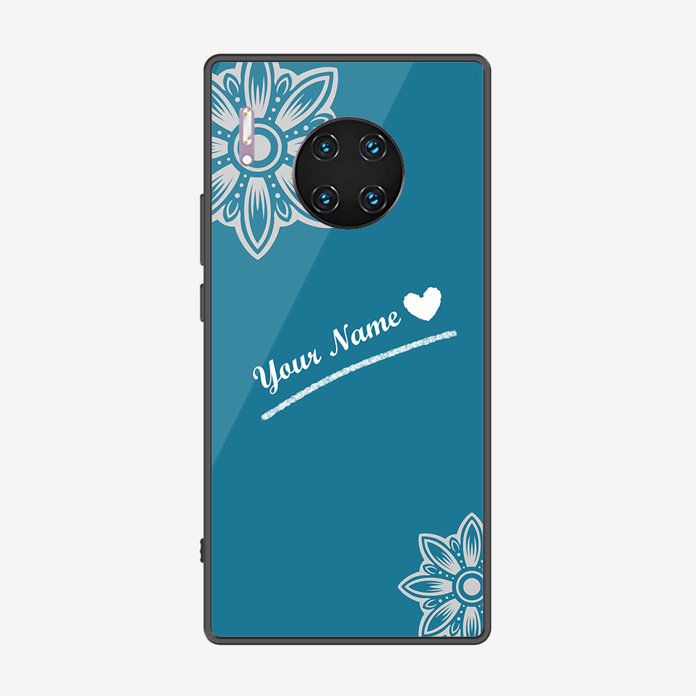 Huawei Mate 30 Pro Cover - Personalized Name Series - Premium Printed Metal soft Bumper shock Proof Case
