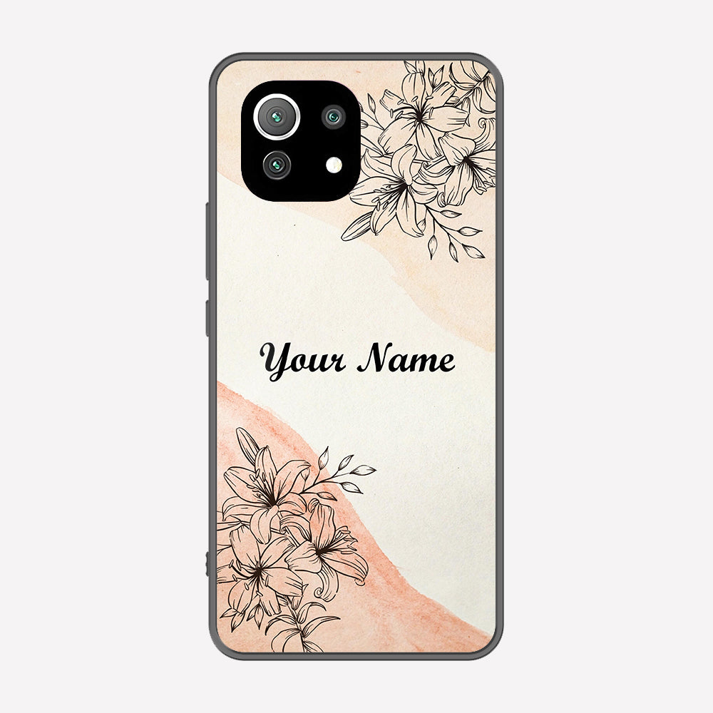 Xiaomi 11 Lite 5G NE Cover - Personalized Name Series - Premium Printed Metal soft Bumper shock Proof Case