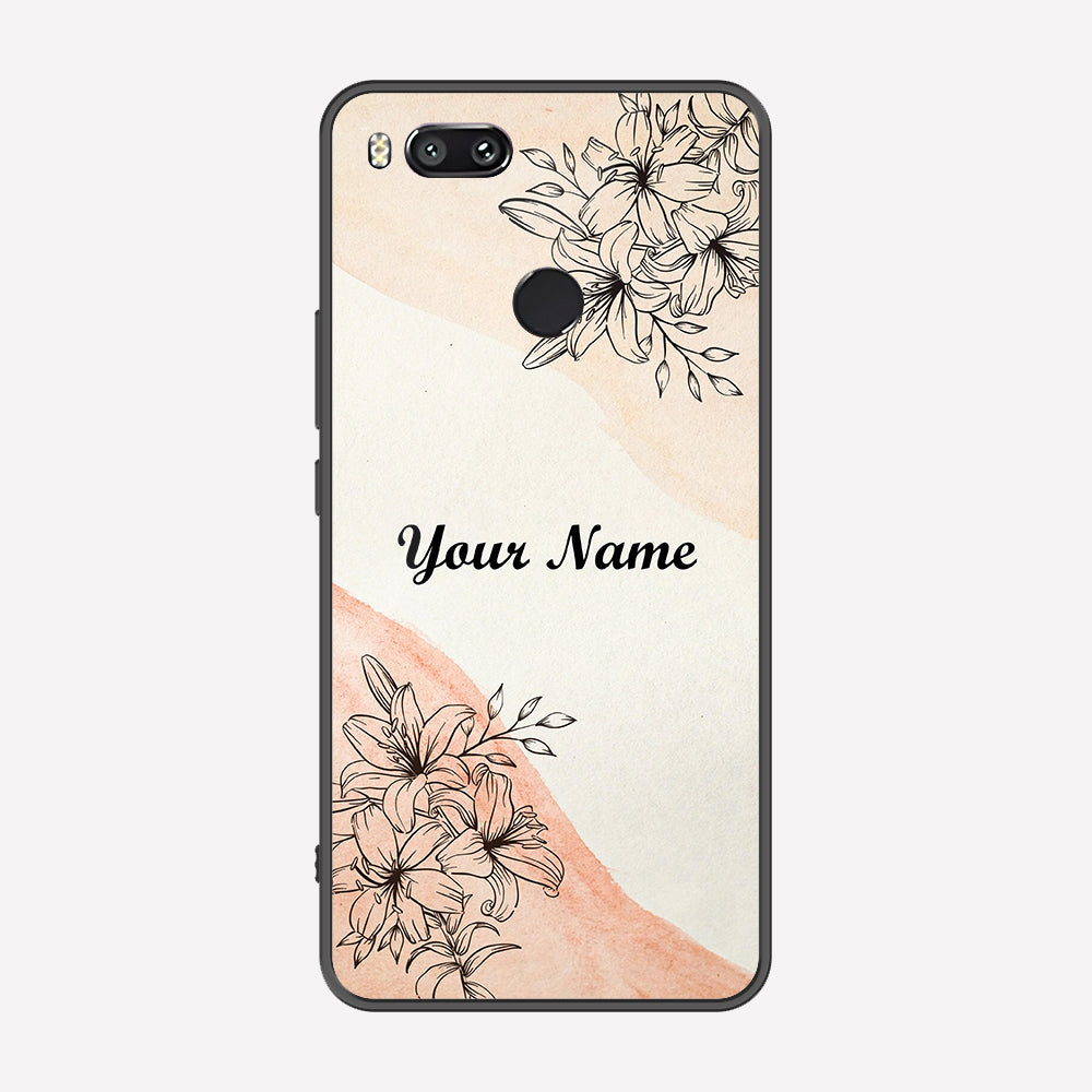 Xiaomi Mi A1 / Mi 5X Cover - Personalized Name Series - Premium Printed Metal soft Bumper shock Proof Case