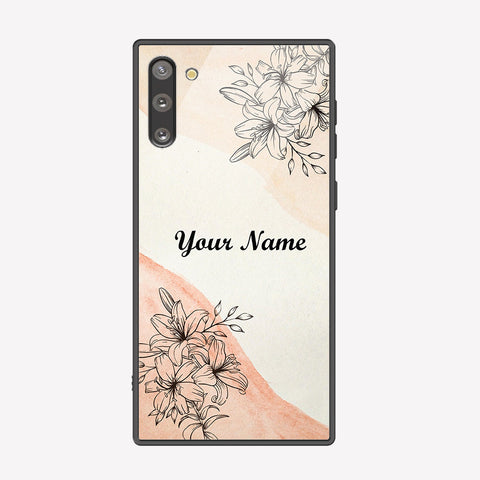 Samsung Galaxy Note 10 Cover - Personalized Name Series - Premium Printed Metal soft Bumper shock Proof Case