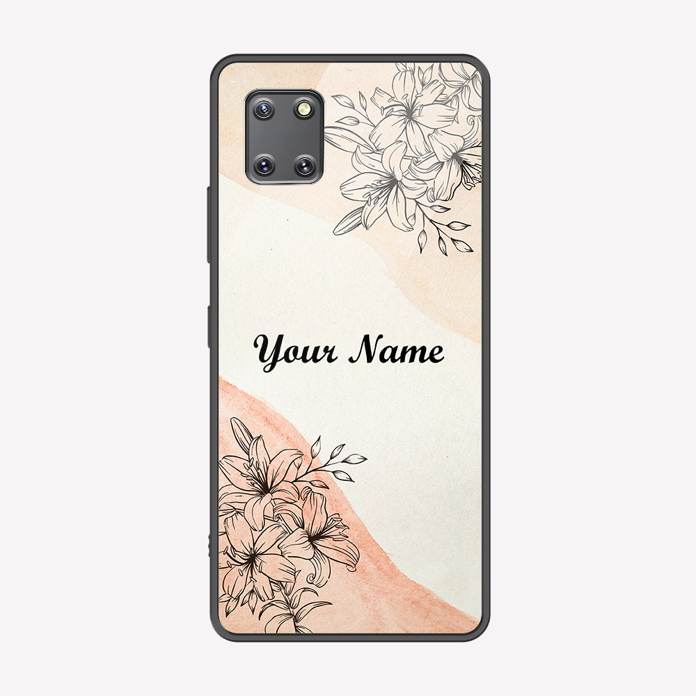 Samsung Galaxy M60S Cover - Personalized Name Series - Premium Printed Metal soft Bumper shock Proof Case