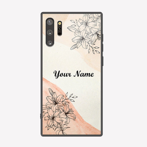 Samsung Galaxy Note 10 Plus Cover - Personalized Name Series - Premium Printed Metal soft Bumper shock Proof Case