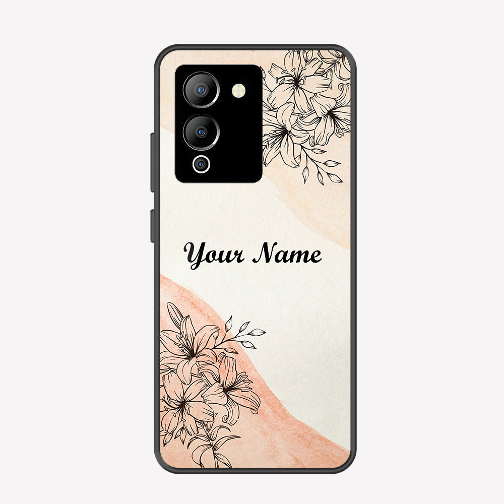 Infinix Note 12 G96 Cover - Personalized Name Series - Premium Printed Metal soft Bumper shock Proof Case