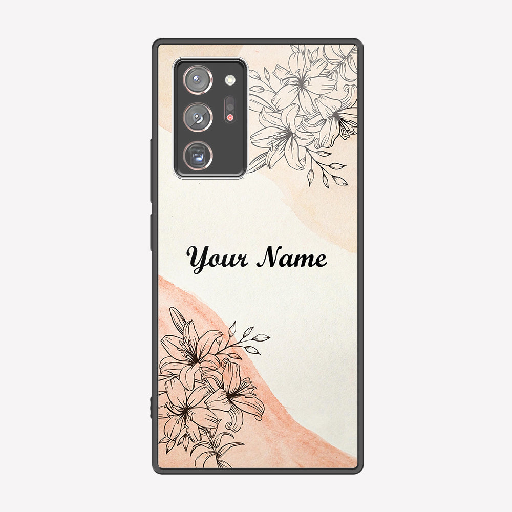 Samsung Galaxy Note 20 Ultra Cover - Personalized Name Series - Premium Printed Metal soft Bumper shock Proof Case