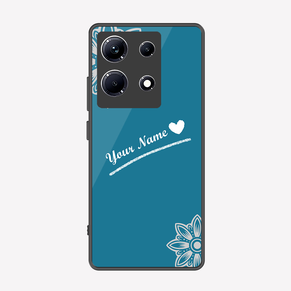Infinix Note 30 Cover - Personalized Name Series - Premium Printed Metal soft Bumper shock Proof Case
