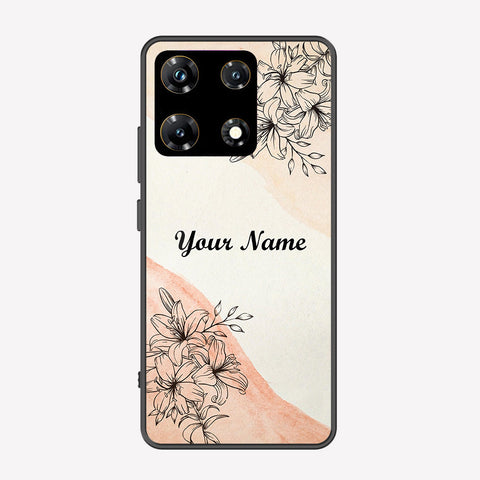 Infinix Note 30 Pro Cover - Personalized Name Series - Premium Printed Metal soft Bumper shock Proof Case