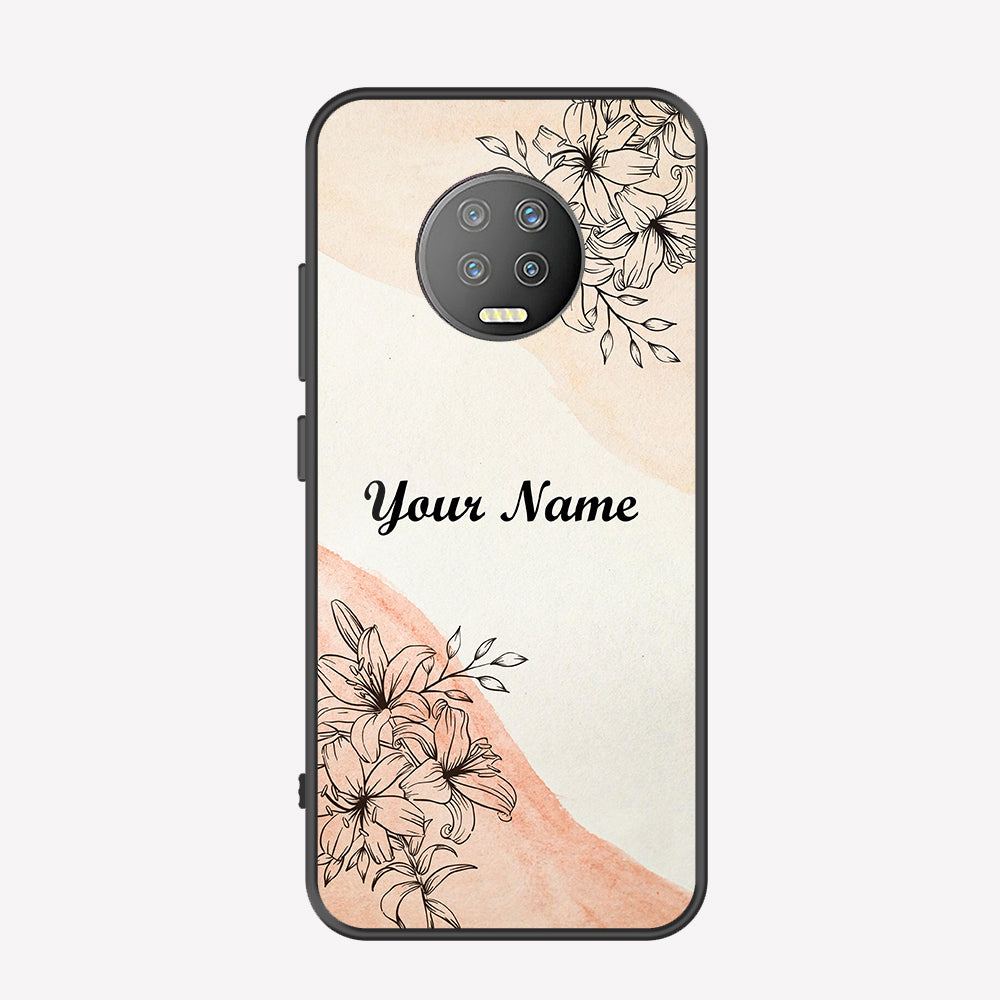 Infinix Note 7 Cover - Personalized Name Series - Premium Printed Metal soft Bumper shock Proof Case
