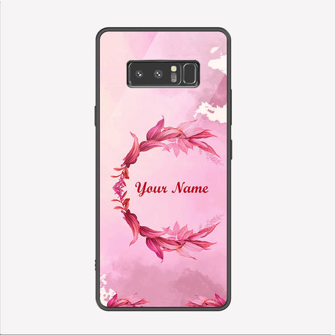 Samsung Galaxy Note 8 Cover - Personalized Name Series - Premium Printed Metal soft Bumper shock Proof Case