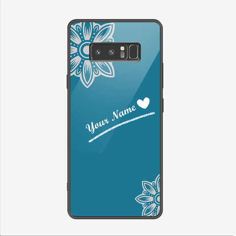 Samsung Galaxy Note 8 Cover - Personalized Name Series - Premium Printed Metal soft Bumper shock Proof Case