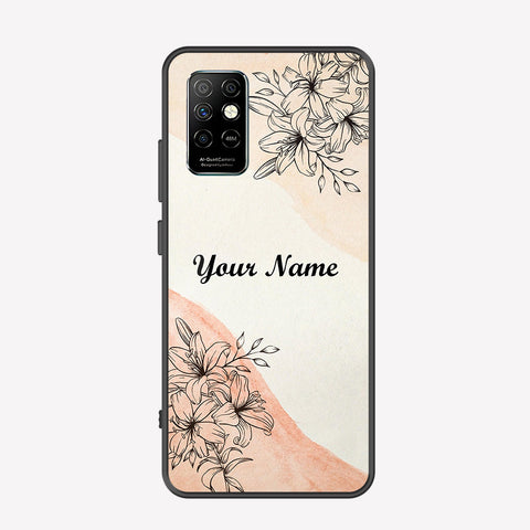 Infinix Note 8i Cover - Personalized Name Series - Premium Printed Metal soft Bumper shock Proof Case