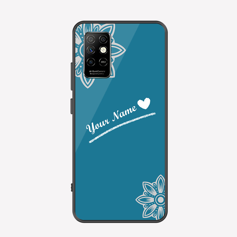 Infinix Note 8i Cover - Personalized Name Series - Premium Printed Metal soft Bumper shock Proof Case