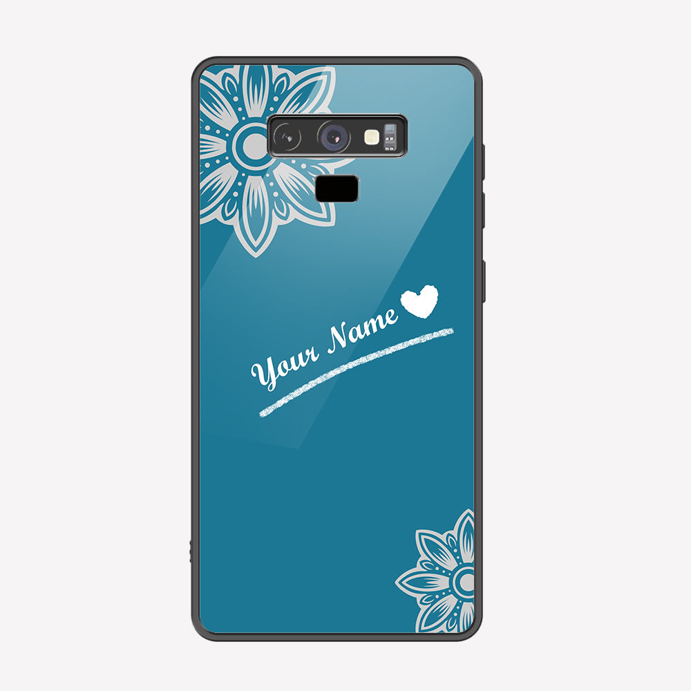 Samsung Galaxy Note 9 Cover - Personalized Name Series - Premium Printed Metal soft Bumper shock Proof Case