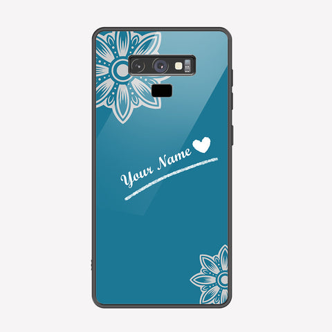 Samsung Galaxy Note 9 Cover - Personalized Name Series - Premium Printed Metal soft Bumper shock Proof Case