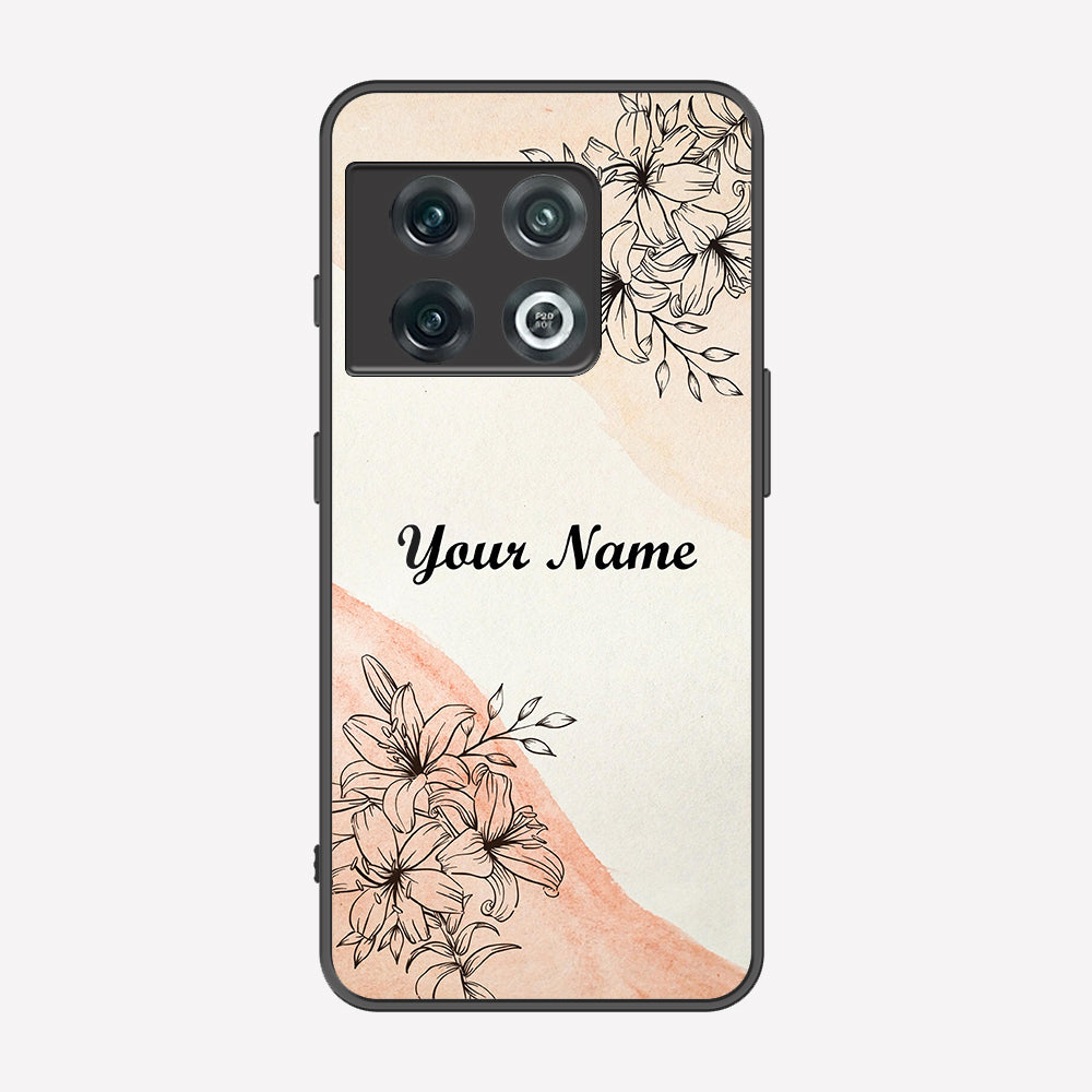 OnePlus 10 Pro Cover - Personalized Name Series - Premium Printed Metal soft Bumper shock Proof Case