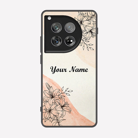 OnePlus 12 Cover - Personalized Name Series - Premium Printed Metal soft Bumper shock Proof Case