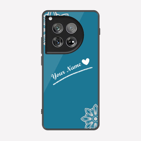 OnePlus 12 Cover - Personalized Name Series - Premium Printed Metal soft Bumper shock Proof Case
