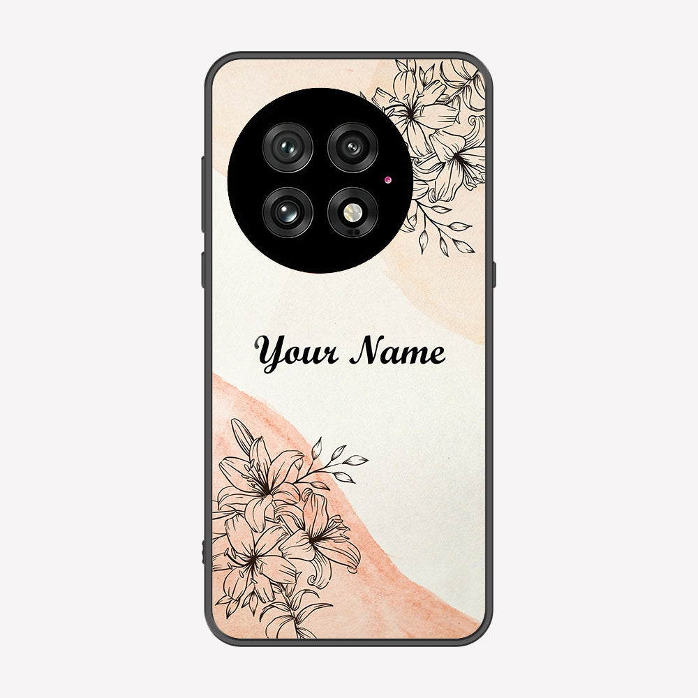 OnePlus 13 Cover - Personalized Name Series - Premium Printed Metal soft Bumper shock Proof Case
