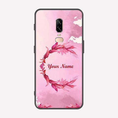 OnePlus 6 Cover - Personalized Name Series - Premium Printed Metal soft Bumper shock Proof Case