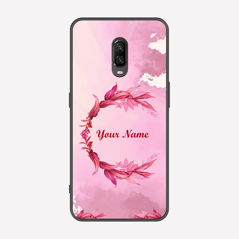 OnePlus 6T Cover - Personalized Name Series - Premium Printed Metal soft Bumper shock Proof Case