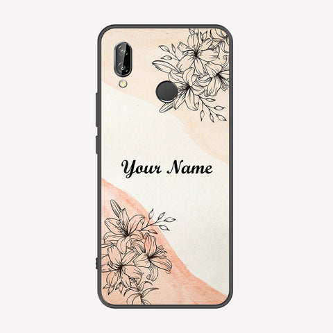 Huawei P20 Lite Cover - Personalized Name Series - Premium Printed Metal soft Bumper shock Proof Case