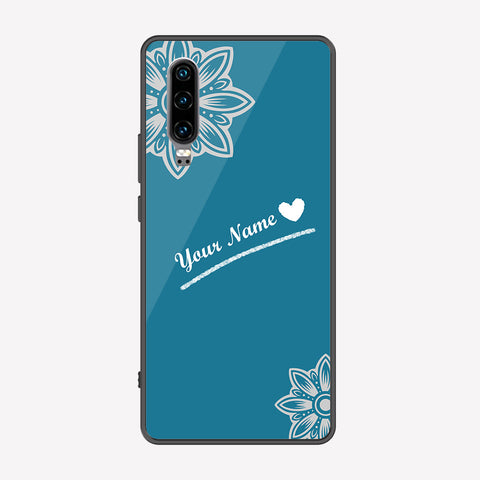 Huawei P30 Cover - Personalized Name Series - Premium Printed Metal soft Bumper shock Proof Case
