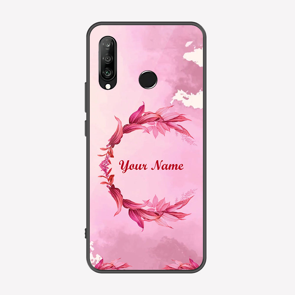 Huawei P30 lite Cover - Personalized Name Series - Premium Printed Metal soft Bumper shock Proof Case