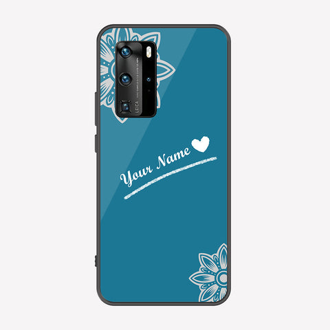 Huawei P40 Pro  Cover - Personalized Name Series - Premium Printed Metal soft Bumper shock Proof Case