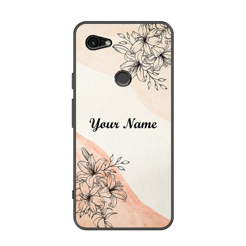 Google Pixel 3a Cover - Personalized Name Series - Premium Printed Metal soft Bumper shock Proof Case
