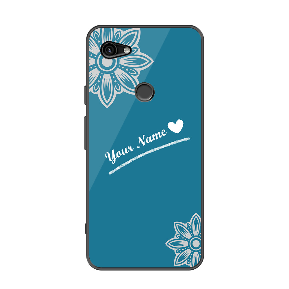 Google Pixel 3a Cover - Personalized Name Series - Premium Printed Metal soft Bumper shock Proof Case