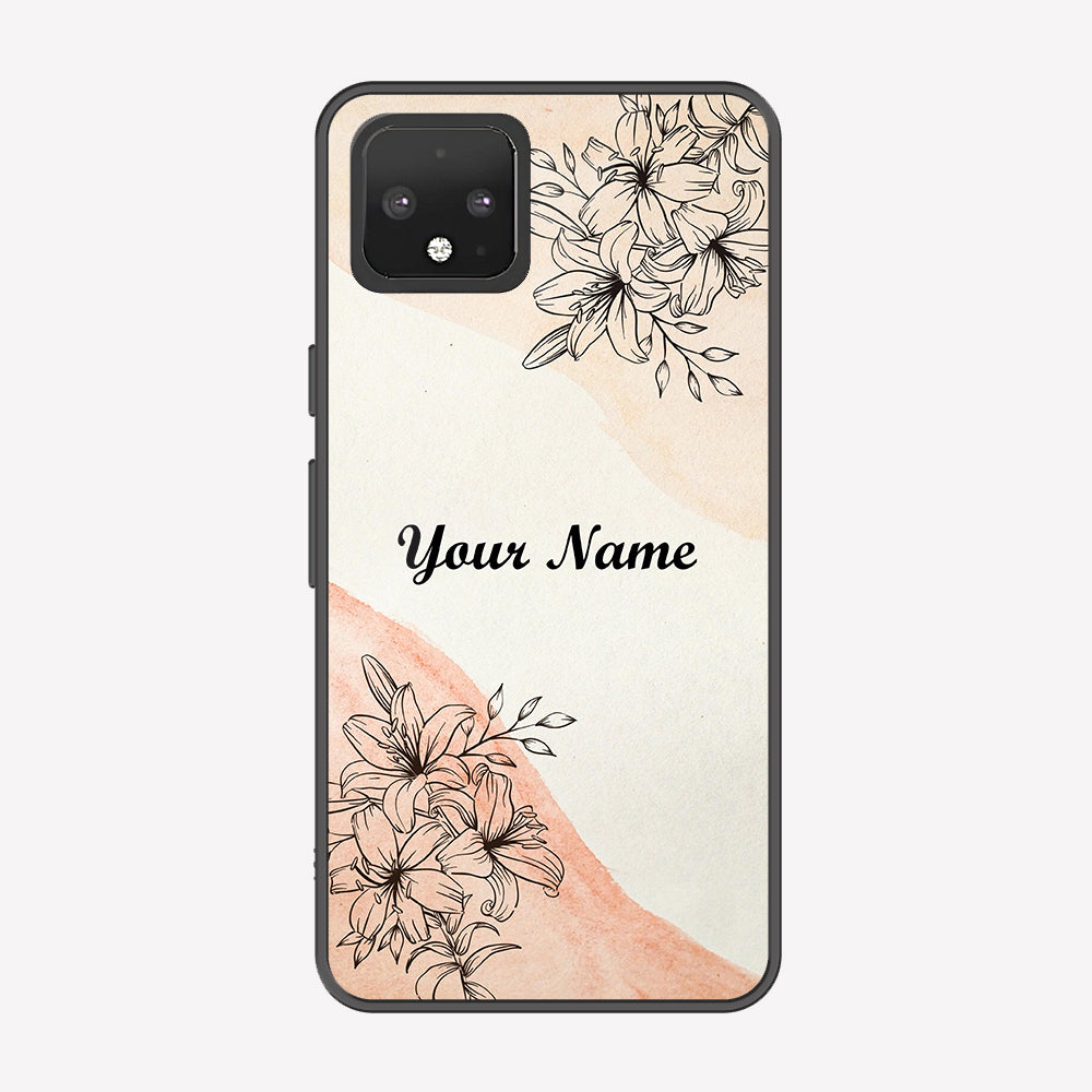 Google Pixel 4 Cover - Personalized Name Series - Premium Printed Metal soft Bumper shock Proof Case