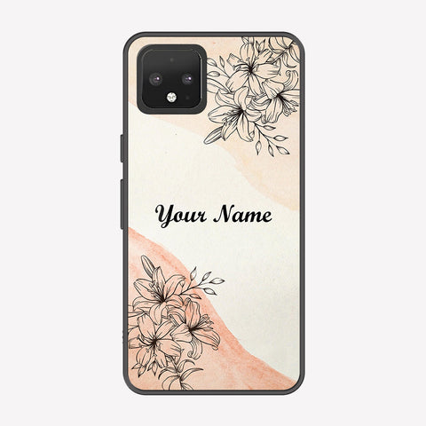 Google Pixel 4 Cover - Personalized Name Series - Premium Printed Metal soft Bumper shock Proof Case